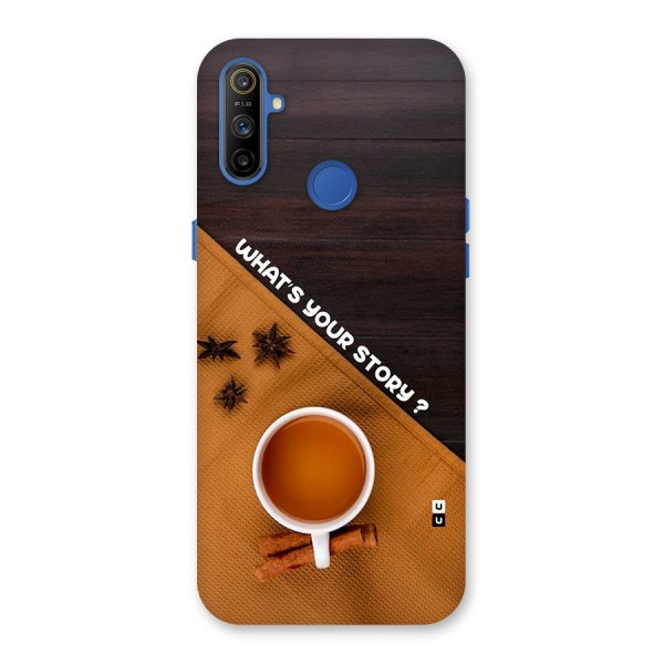 Whats Your Tea Story Back Case for Realme Narzo 10A