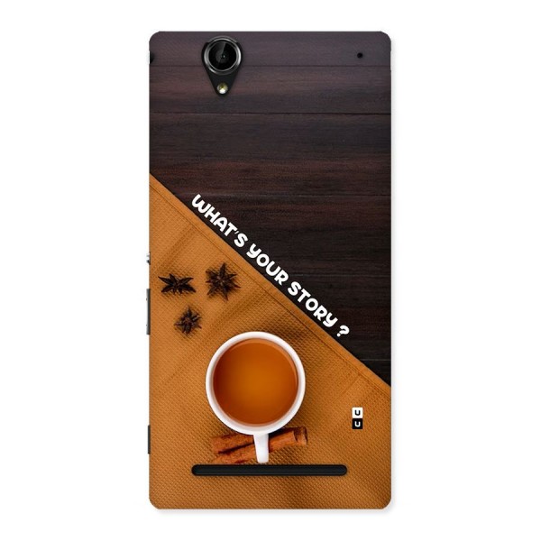 Whats Your Tea Story Back Case for Xperia T2