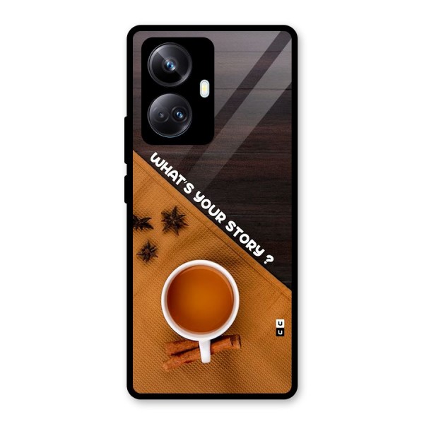 Whats Your Tea Story Glass Back Case for Realme 10 Pro Plus