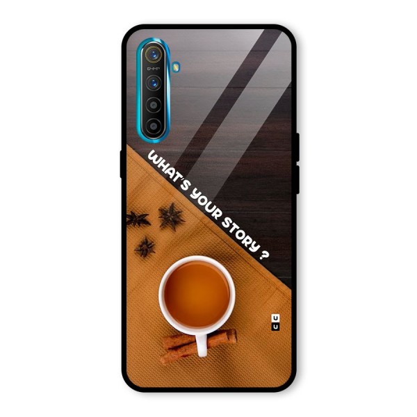 Whats Your Tea Story Glass Back Case for Realme X2