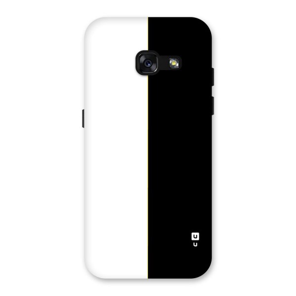 White Black Super Minimalistic Back Case for Galaxy A3 (2017)