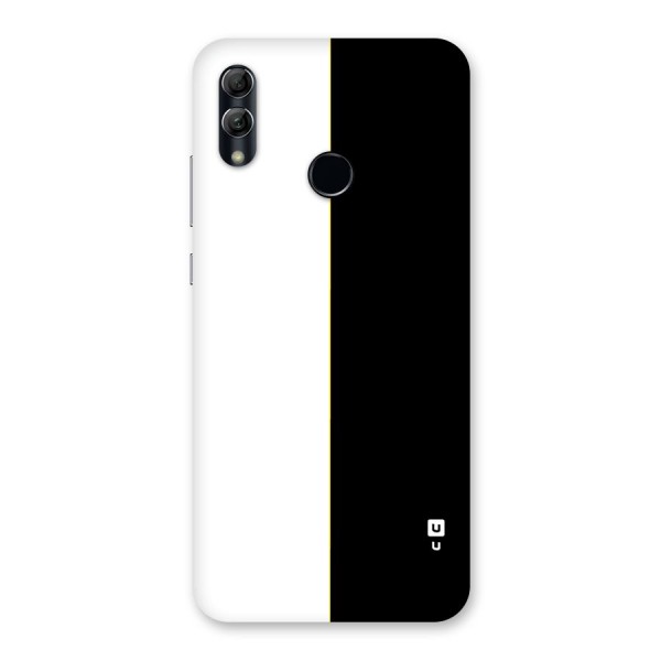 White Black Super Minimalistic Back Case for Honor 10 Lite