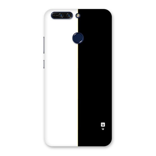 White Black Super Minimalistic Back Case for Honor 8 Pro