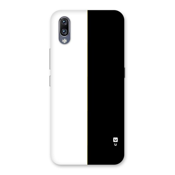 White Black Super Minimalistic Back Case for Vivo NEX