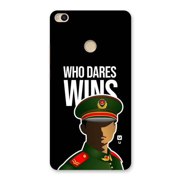 Who Dares Wins Back Case for Mi Max 2