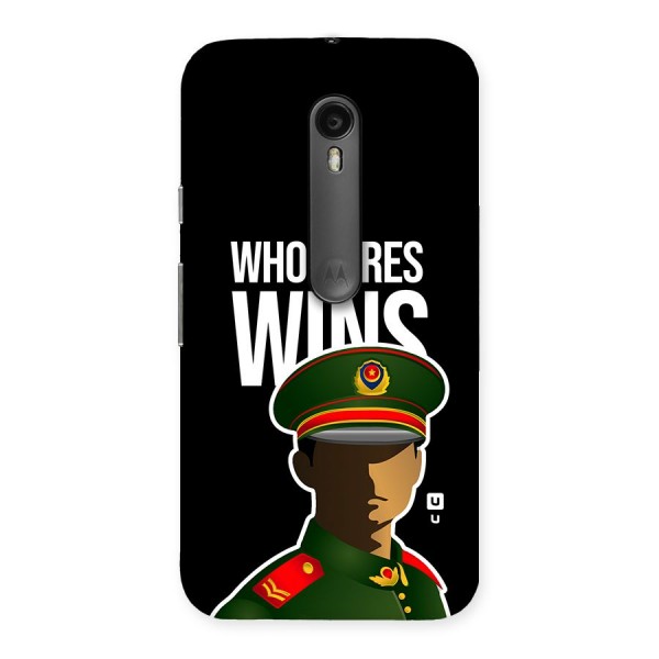 Who Dares Wins Back Case for Moto G3