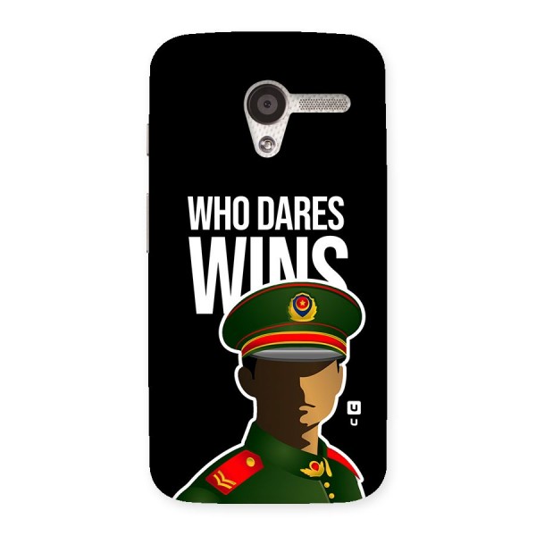 Who Dares Wins Back Case for Moto X