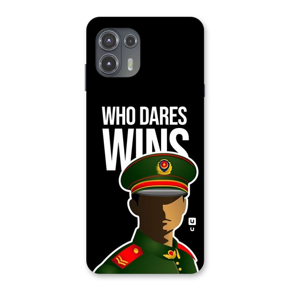 Who Dares Wins Back Case for Motorola Edge 20 Fusion