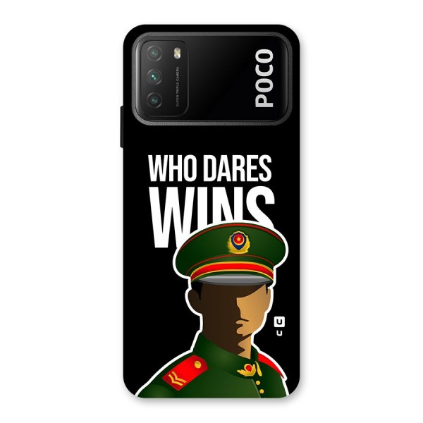 Who Dares Wins Back Case for Poco M3