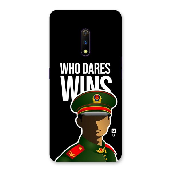 Who Dares Wins Back Case for Realme X