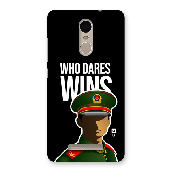 Who Dares Wins Back Case for Redmi Note 3