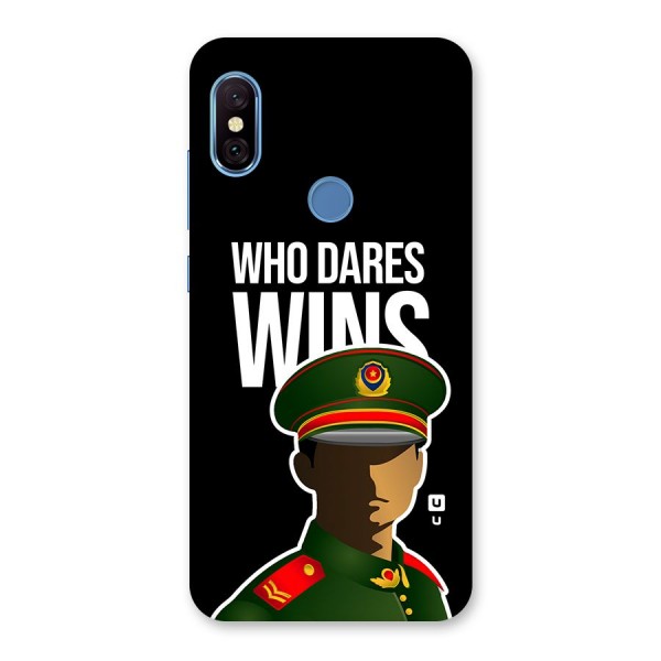 Who Dares Wins Back Case for Redmi Note 6 Pro