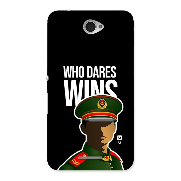 Who Dares Wins Back Case for Xperia E4