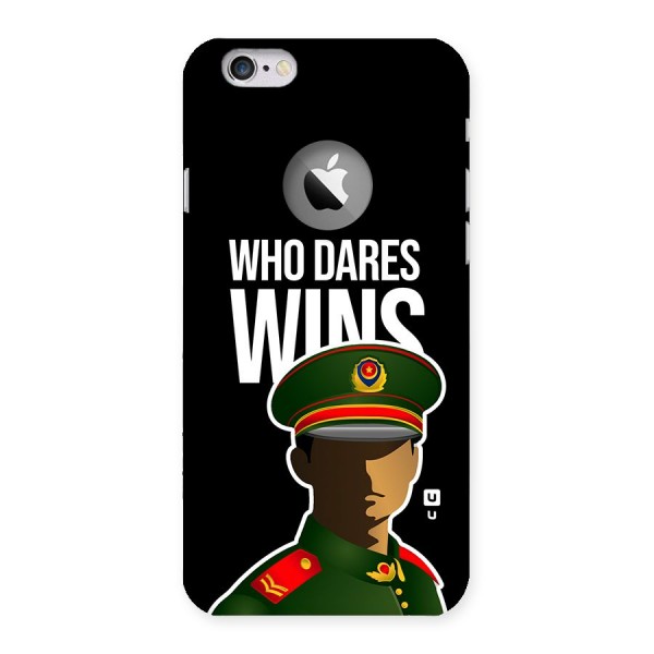 Who Dares Wins Back Case for iPhone 6 Logo Cut
