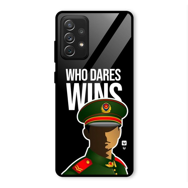 Who Dares Wins Glass Back Case for Galaxy A72