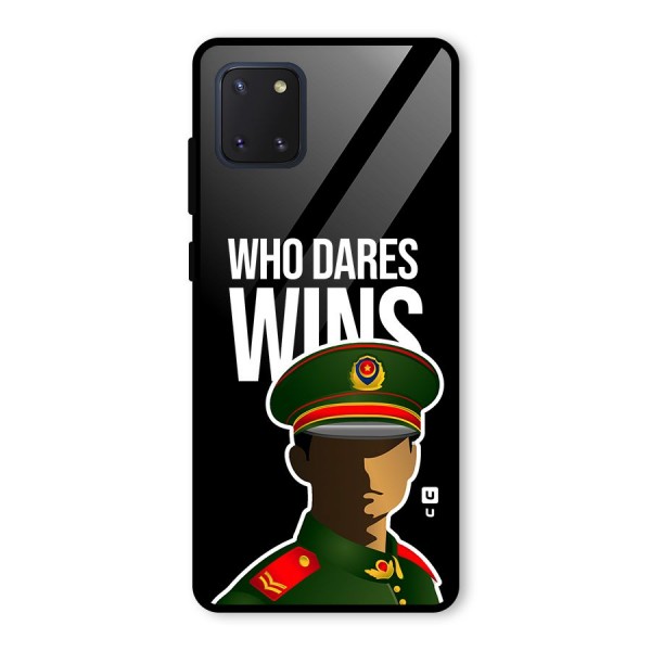 Who Dares Wins Glass Back Case for Galaxy Note 10 Lite
