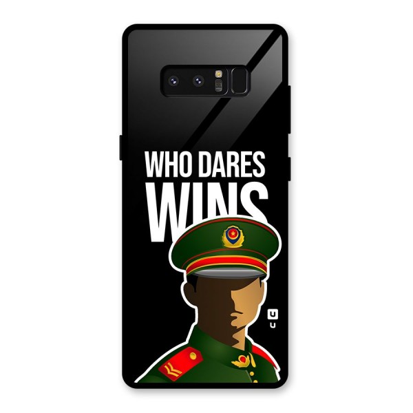 Who Dares Wins Glass Back Case for Galaxy Note 8