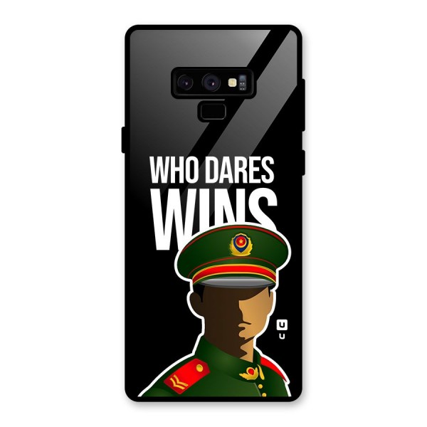 Who Dares Wins Glass Back Case for Galaxy Note 9