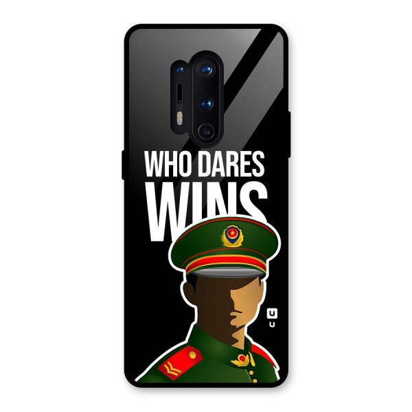 Who Dares Wins Glass Back Case for OnePlus 8 Pro