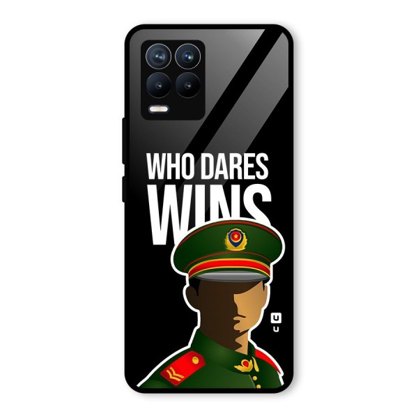 Who Dares Wins Glass Back Case for Realme 8 Pro