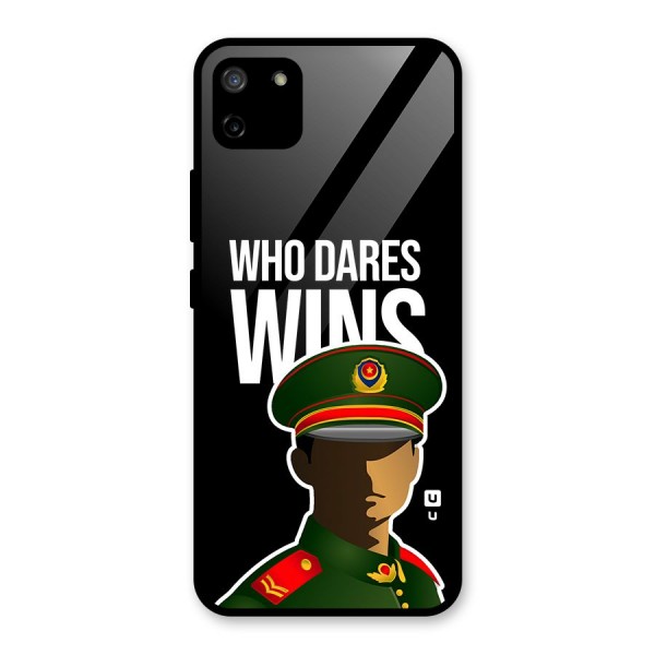 Who Dares Wins Glass Back Case for Realme C11