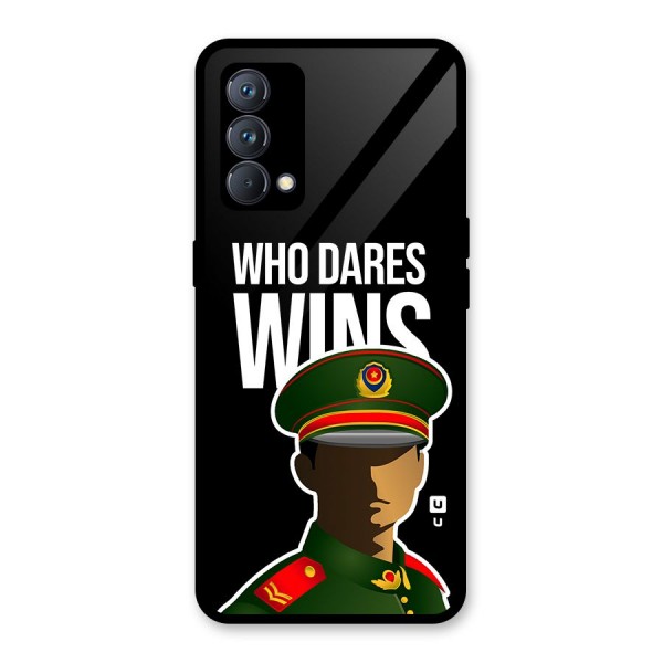 Who Dares Wins Glass Back Case for Realme GT Master Edition