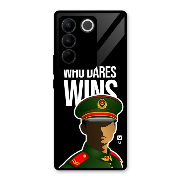 Who Dares Wins Glass Back Case for Vivo V27