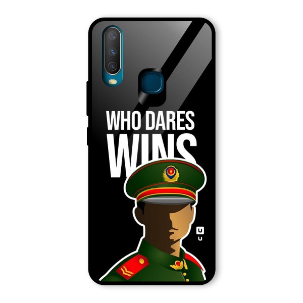 Who Dares Wins Glass Back Case for Vivo Y12
