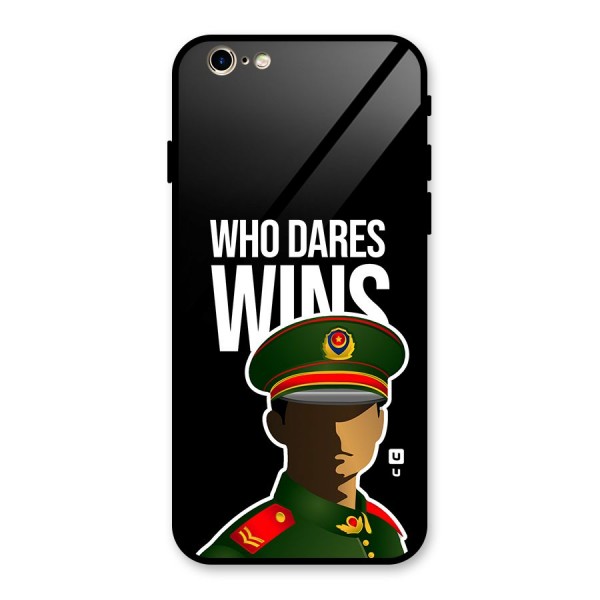 Who Dares Wins Glass Back Case for iPhone 6 6S