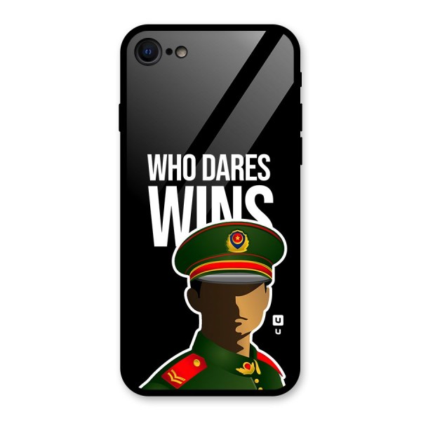 Who Dares Wins Glass Back Case for iPhone SE 2022