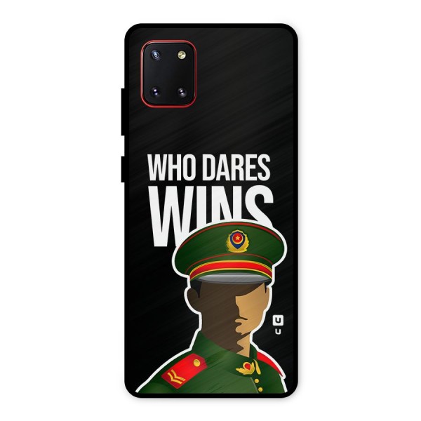 Who Dares Wins Metal Back Case for Galaxy Note 10 Lite