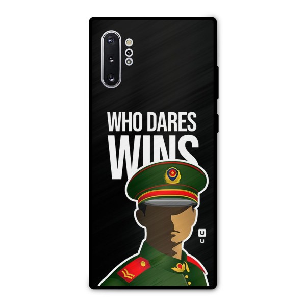 Who Dares Wins Metal Back Case for Galaxy Note 10 Plus