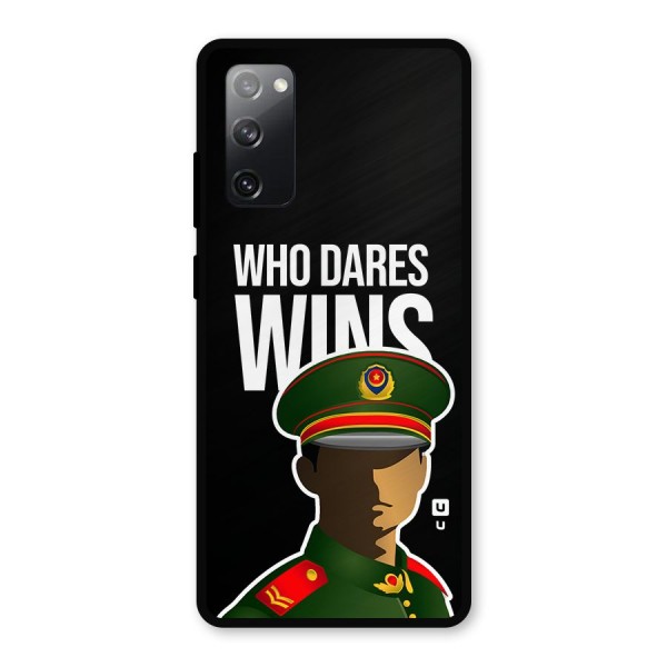 Who Dares Wins Metal Back Case for Galaxy S20 FE 5G