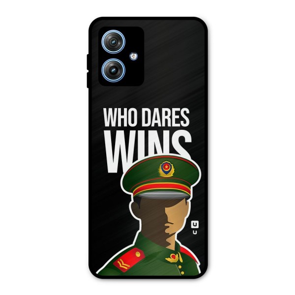 Who Dares Wins Metal Back Case for Moto G54