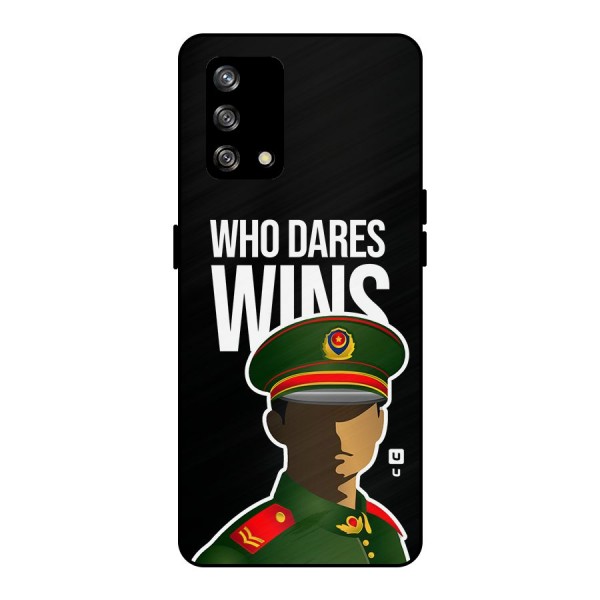 Who Dares Wins Metal Back Case for Oppo F19s
