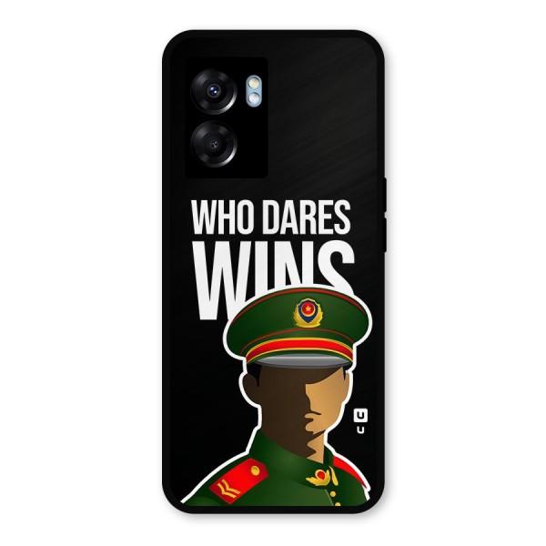 Who Dares Wins Metal Back Case for Oppo K10 (5G)