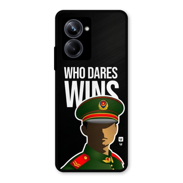 Who Dares Wins Metal Back Case for Realme 10 Pro