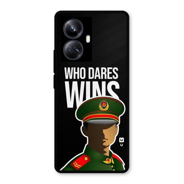 Who Dares Wins Metal Back Case for Realme 10 Pro Plus