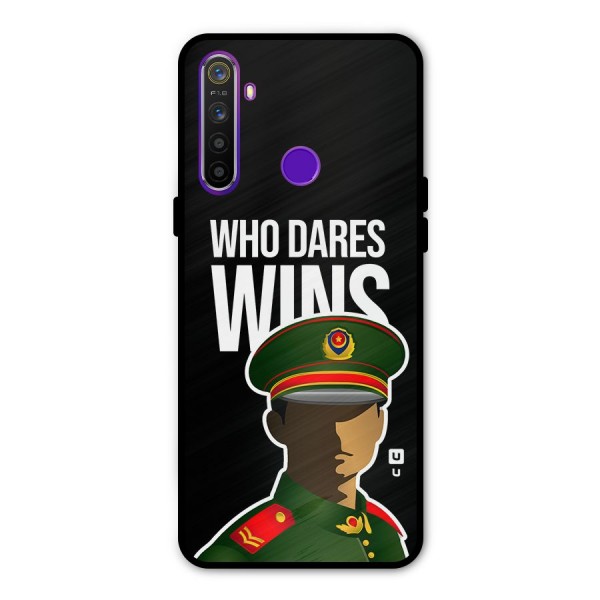 Who Dares Wins Metal Back Case for Realme 5