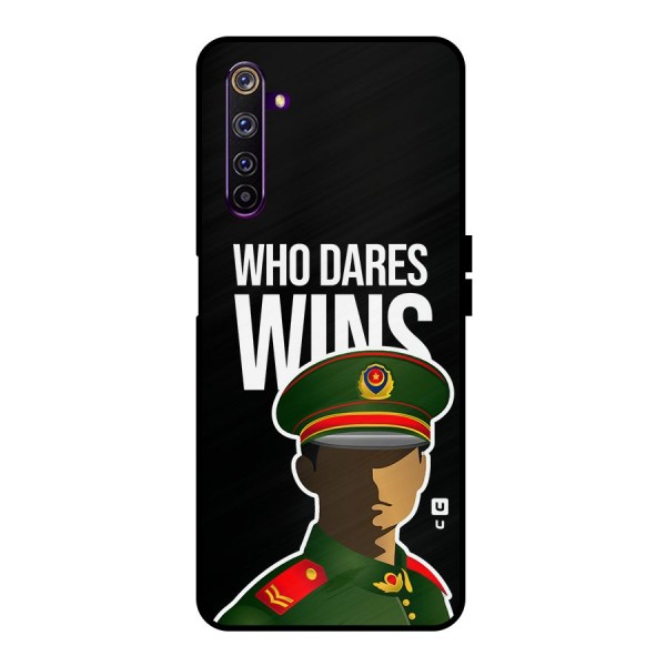 Who Dares Wins Metal Back Case for Realme 6 Pro