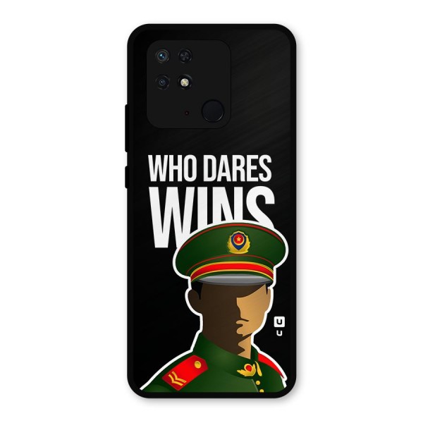 Who Dares Wins Metal Back Case for Redmi 10