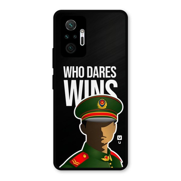 Who Dares Wins Metal Back Case for Redmi Note 10 Pro