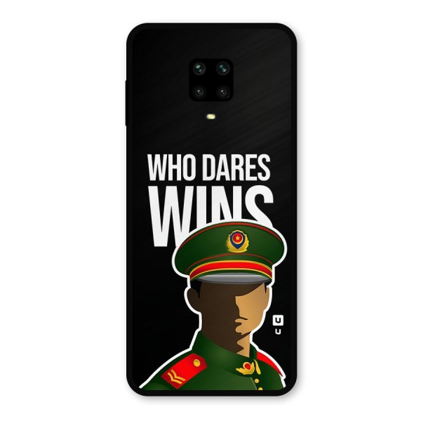 Who Dares Wins Metal Back Case for Redmi Note 9 Pro