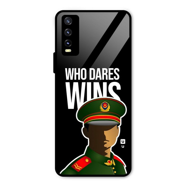 Who Dares Wins Metal Back Case for Vivo Y20i