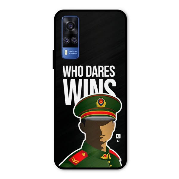 Who Dares Wins Metal Back Case for Vivo Y51A