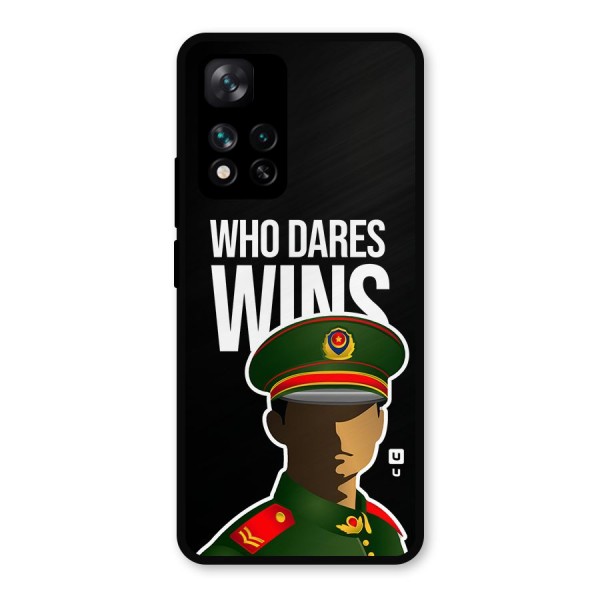 Who Dares Wins Metal Back Case for Xiaomi 11i Hypercharge 5G