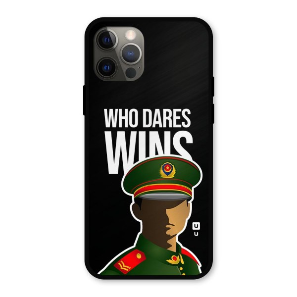 Who Dares Wins Metal Back Case for iPhone 12 Pro