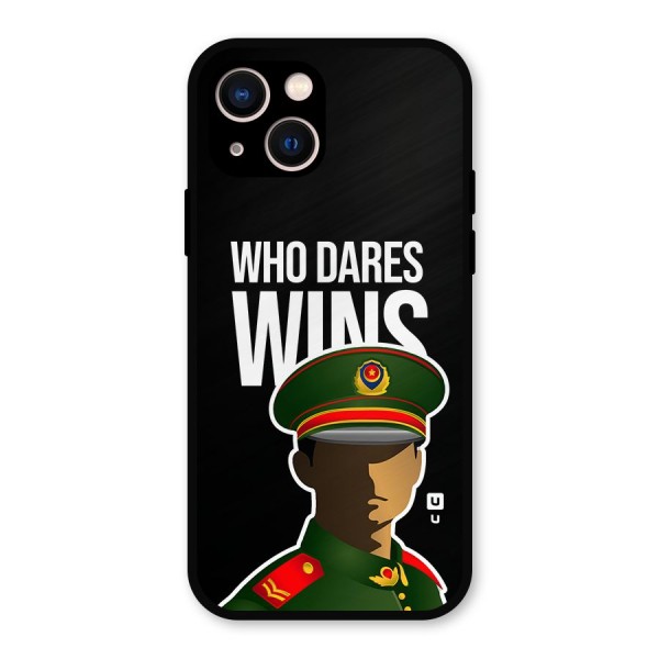 Who Dares Wins Metal Back Case for iPhone 13