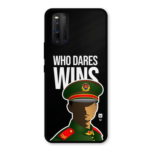 Who Dares Wins Metal Back Case for iQOO 3