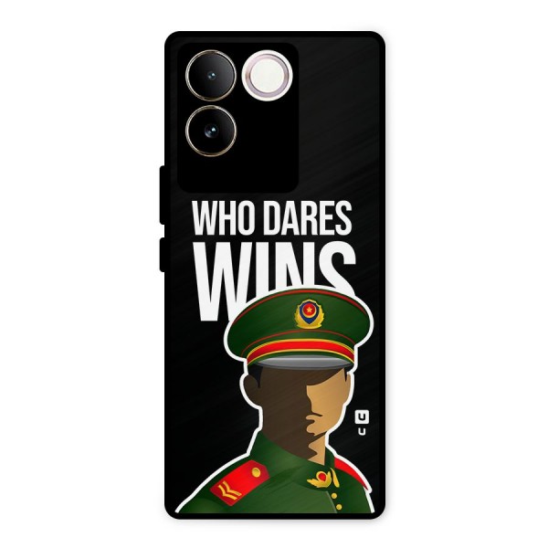 Who Dares Wins Metal Back Case for iQOO Z7 Pro